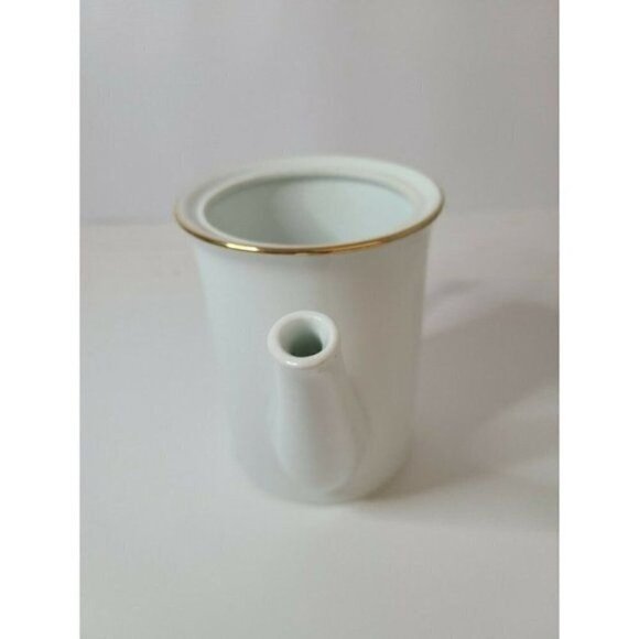 Tiffany & Co Authentic White Coffee Pot Porcelain Fine China Limoges France 5 in - Picture 4 of 9